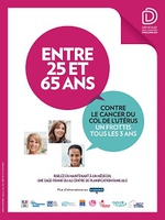 Affiche INCa sur le dépistage du cancer du col de l’utérus
