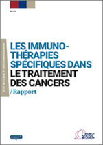Visuel de la couverture du rapport de l'INCa