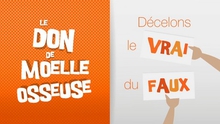 Don de moelle osseuse décelons le vrai du faux