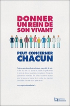Don de rein du vivant - affiche - Agence biomédecine