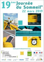 19e Journée du sommeil - affiche Institut national du sommeil et de la vigilance - INSV