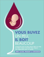 Alcool et grossesse - affiche "vous buvez un peu, il boit beaucoup"-visuel