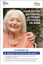 Affiche CNSA rester autonome campagne 2020