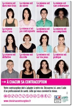 A chacun sa contraception - affiche Inpes