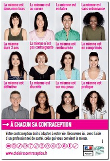 A chacun sa contraception - affiche Inpes