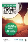 Compléments alimentaires - Evitez le risque de dopage accidentel - affiche - ONP