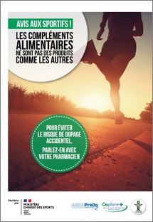 Compléments alimentaires - Evitez le risque de dopage accidentel - brochure - ONP