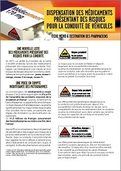 Dispensation des médicaments présentant des risques pour la conduite des véhicules - fiche mémo