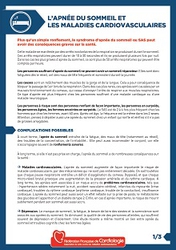 L'apnée du sommeil - brochure