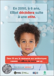 La résistance aux antibiotiques - affiche Otite - ANEPF