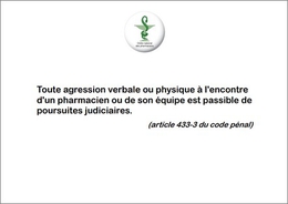 Sécurité - Rappel code pénal - affiche - ONP