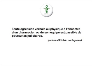 Sécurité - Rappel code pénal - affiche - ONP