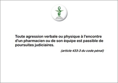 Sécurité - Rappel code pénal - affiche - ONP