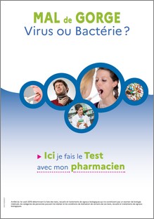 TROD angine - affiche - Ministère chargé de la santé